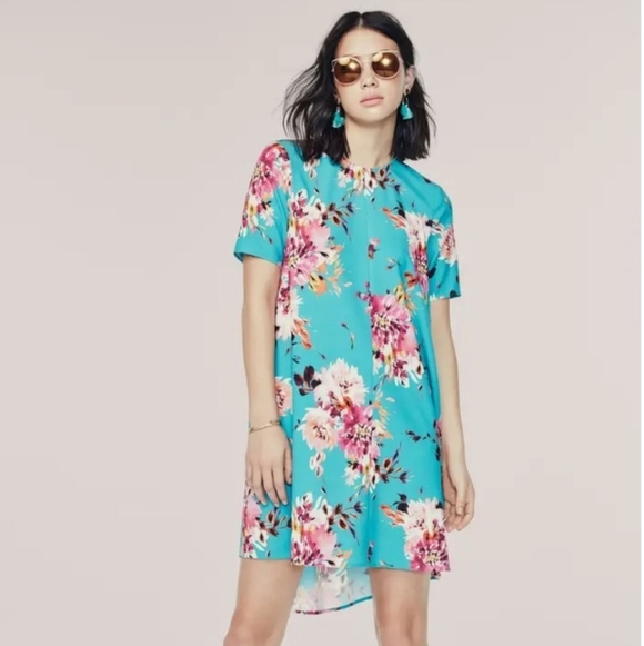 Charles Henry Dresses & Skirts - CHARLES HENRY Floral Crepe High/Low Trapeze Dress